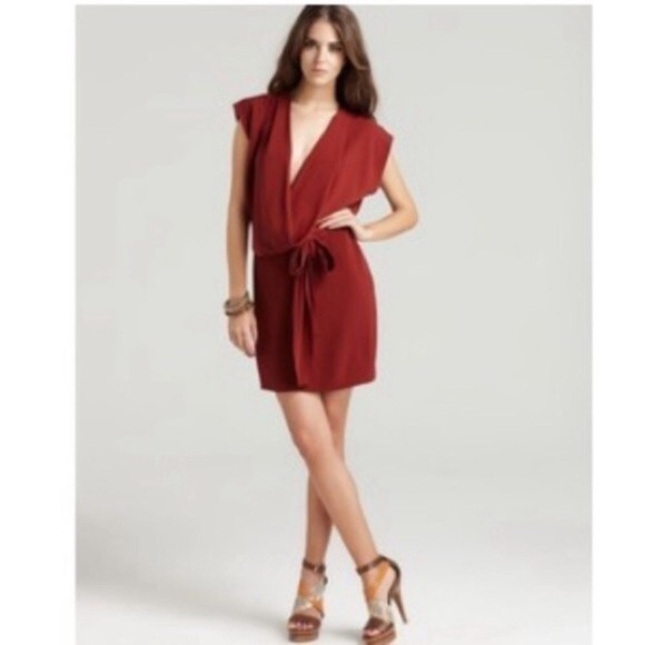 Diane Von Furstenberg Dresses & Skirts - 100% Silk DIANE VON FURSTENBERG Crimson "New Reara" Dress. Size 0